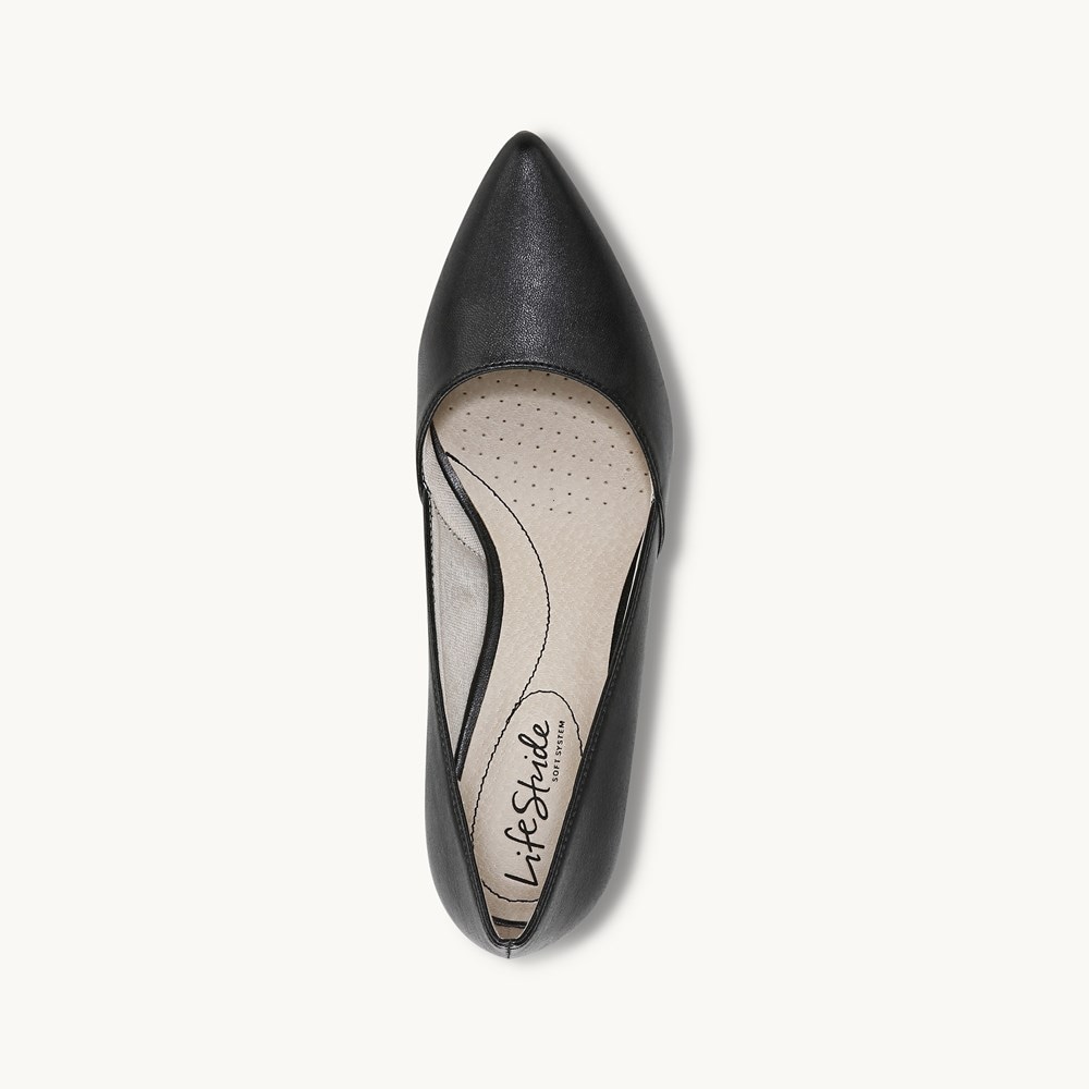 LifeStride Savvy Pump - Black Synthetic