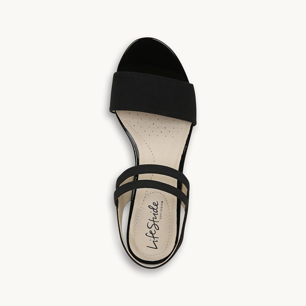 LifeStride Yolo Sandal - Black Fabric