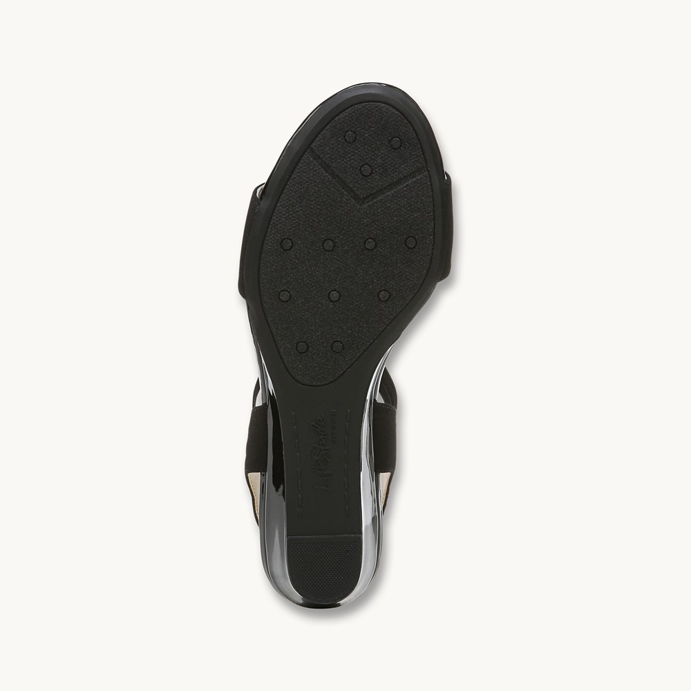 LifeStride Yolo Sandal - Black Fabric