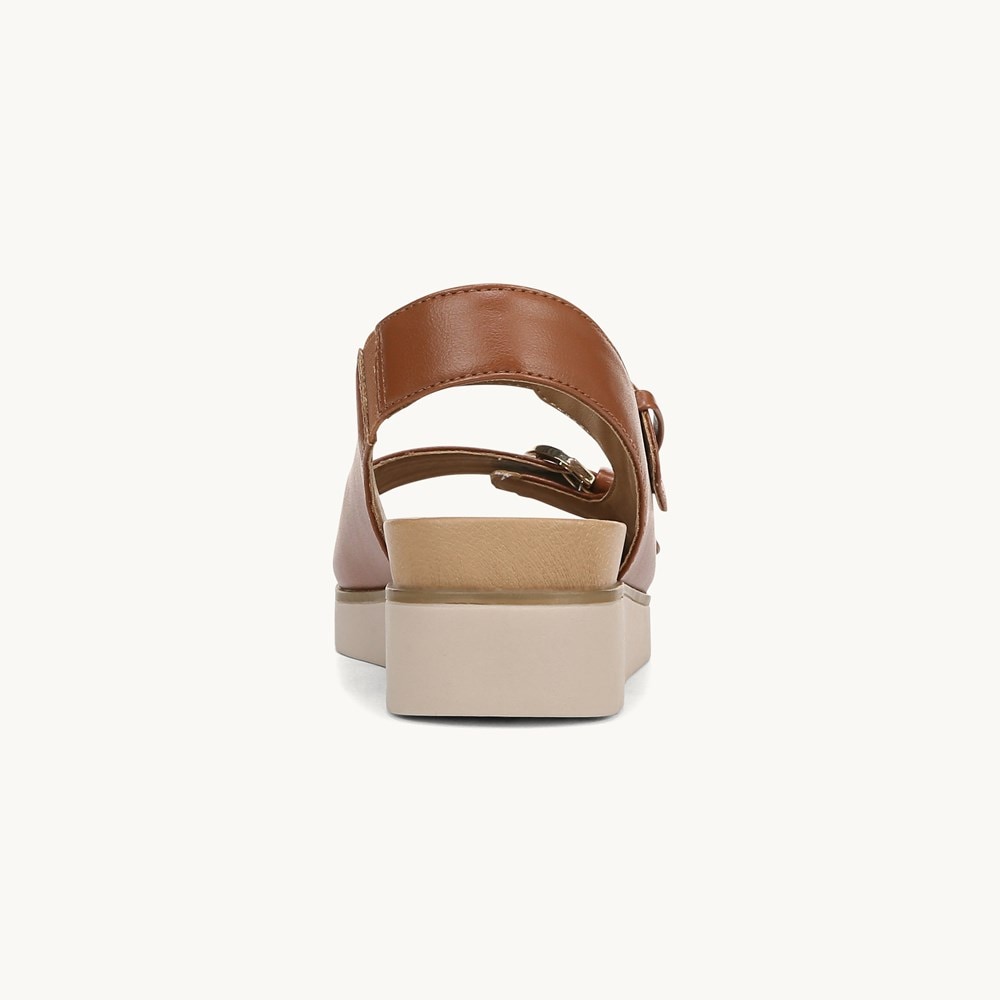 LifeStride Goodie Slingback Sandal - Tan Faux Leather