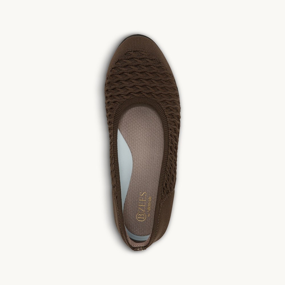 LifeStride Khloe Slip On - Hunter Green Cable Knit
