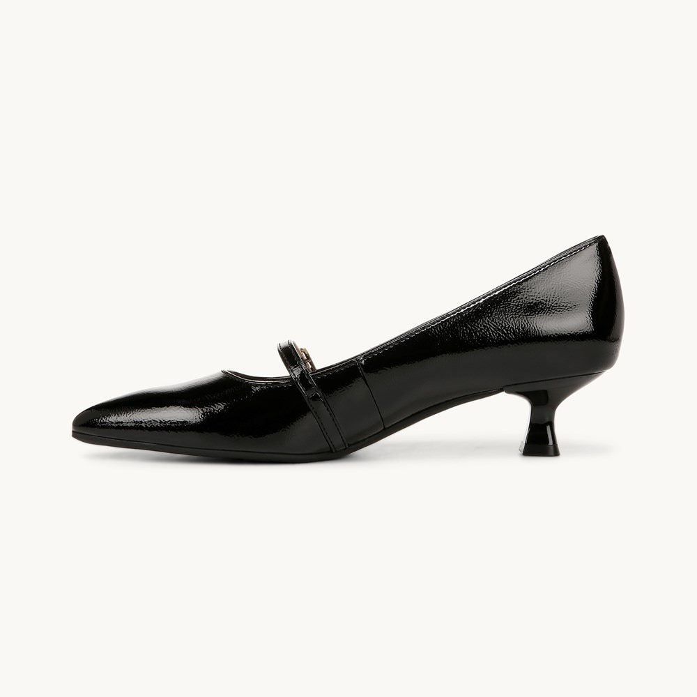 LifeStride Madelyn Mary Jane Pump - Black Faux Leather